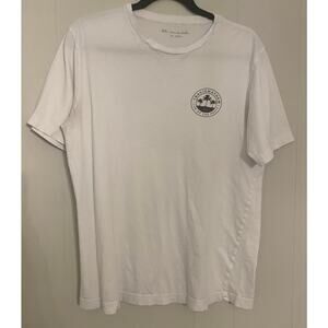 Travis Mathew 'Life of The Party' Palm Tree Short Sleeve White T-Shirt Medium